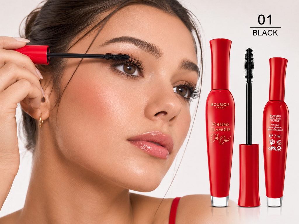 Bourjois Volume Glamour Oh Oui! Mascara 01 Black | Volumizing Lash Mascara | 7ml
